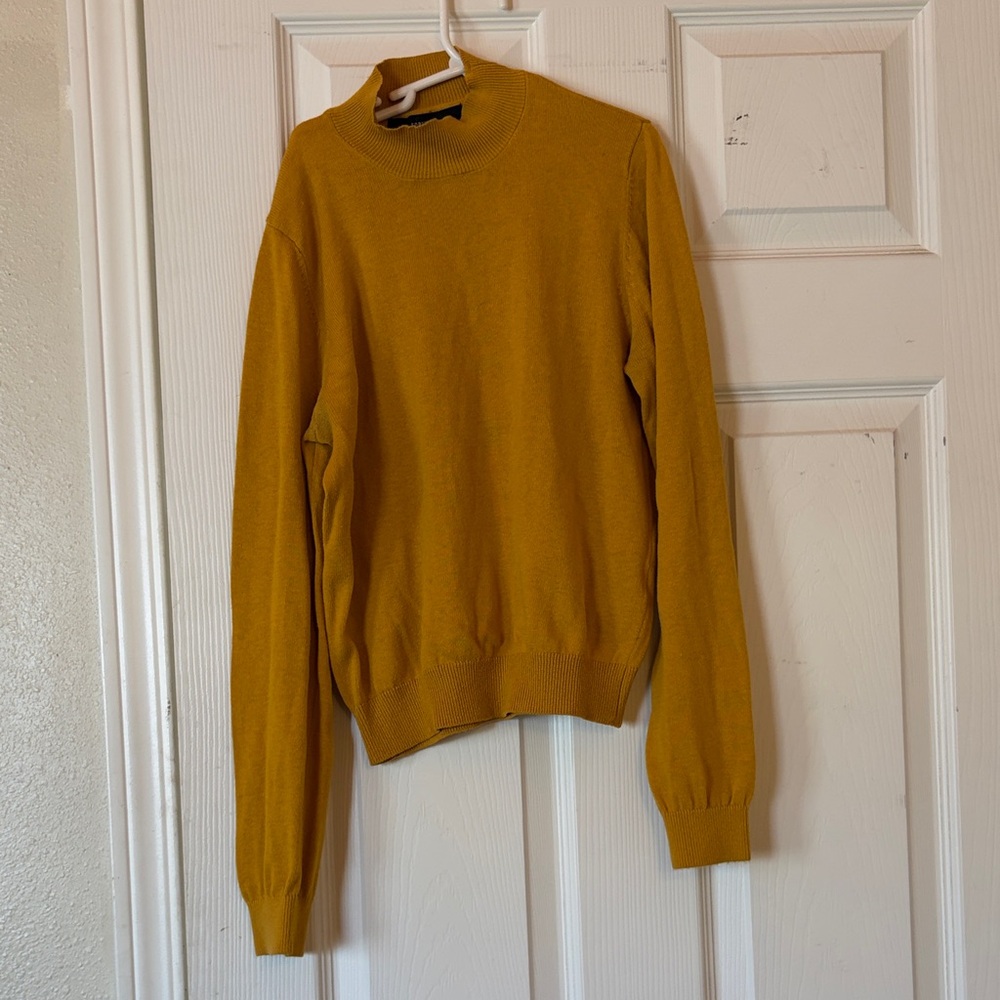 Forever 21 Yellow Turtleneck Sweater